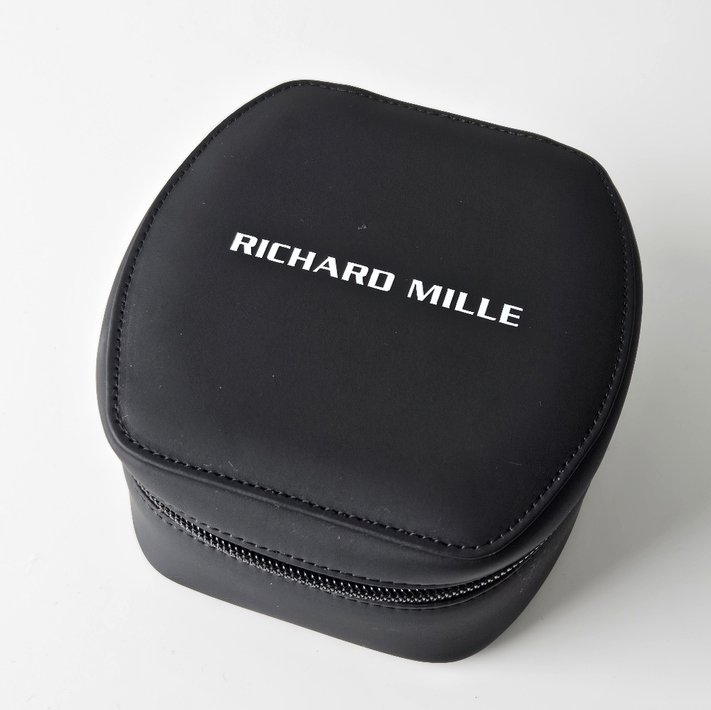 RICHARD MILLE Watch Travel Case Tonneau Box Zipper Pouch